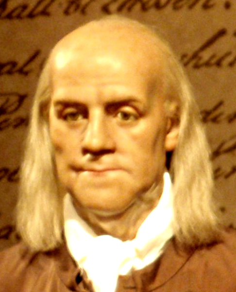 Ben Franklin, sculpted by a young Madame Tussaud