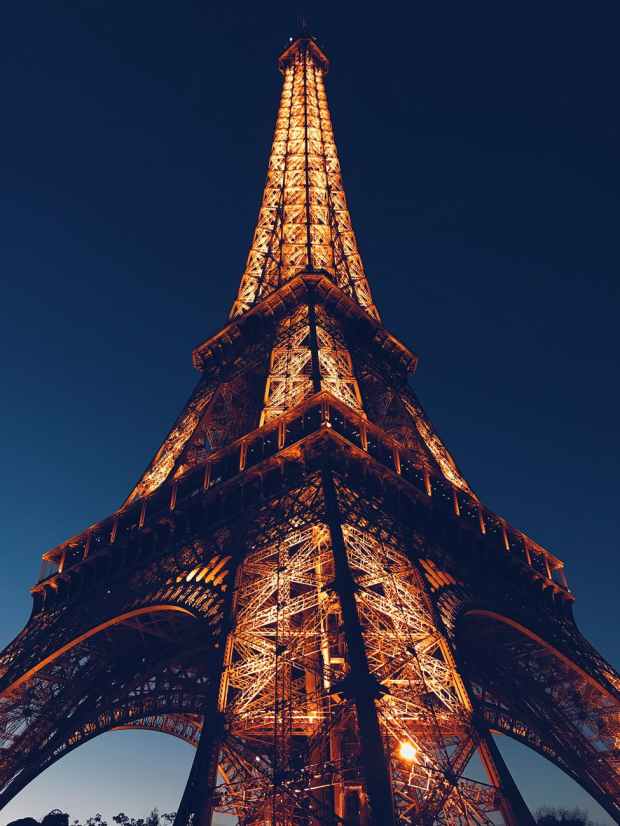low angle photo of eiffel tower