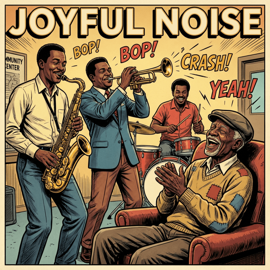 Black musicians bring joy to old man