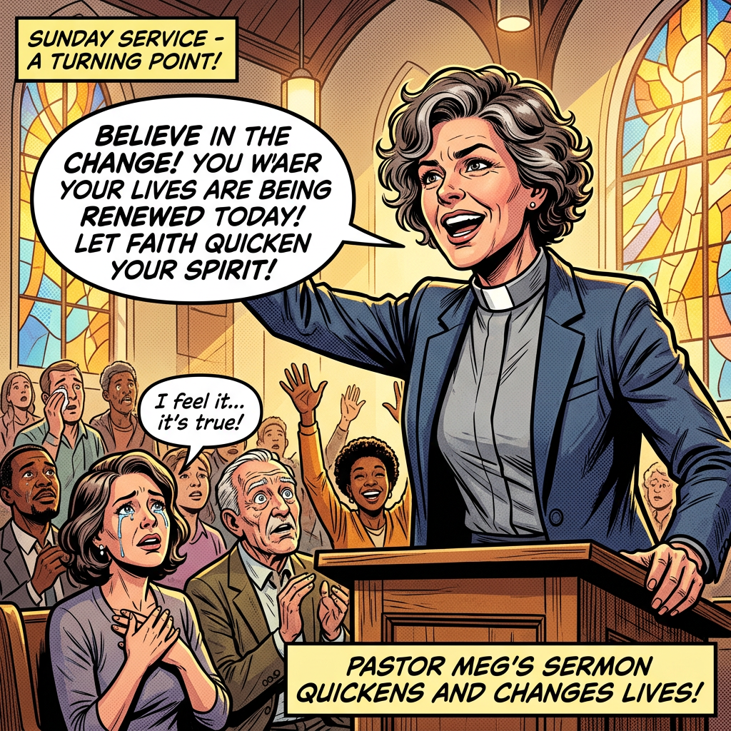 Pastor Meg sermon quickens and changes lives