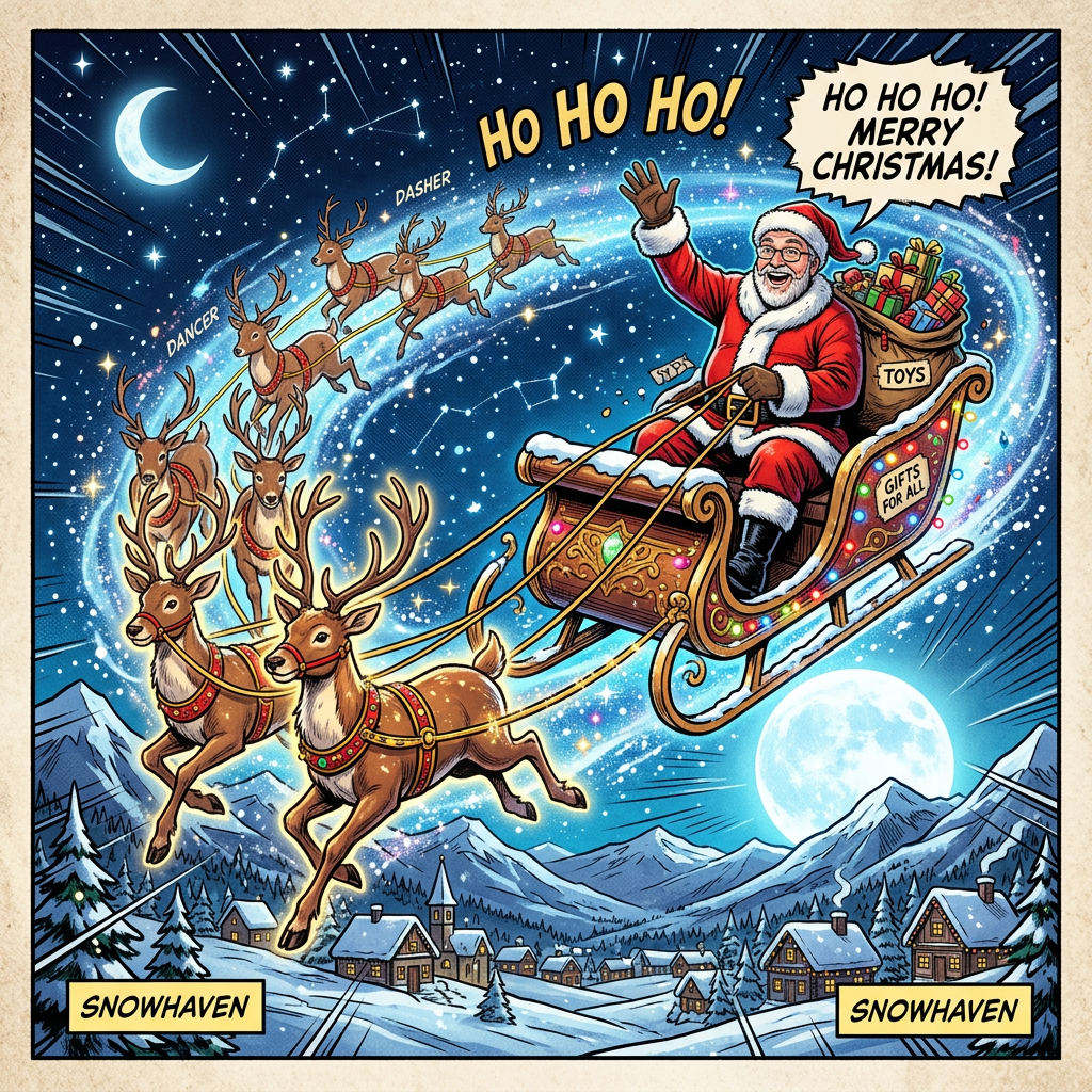 Magical sleigh ride with Jay as Santa