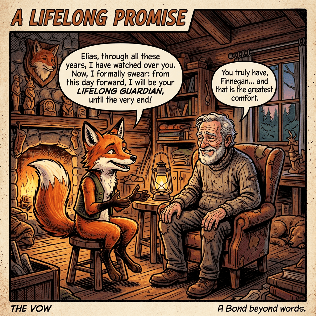 Fox pledging to be lifelong guardian to elderly man in cabin