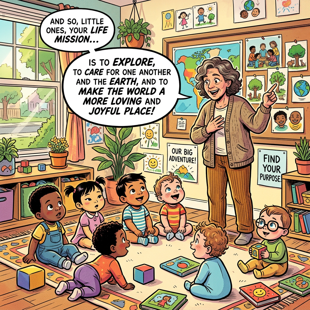 Room of diverse babies hearing life mission