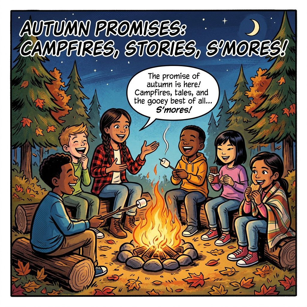Autumn promises campfires, stories, smores to diverse kids