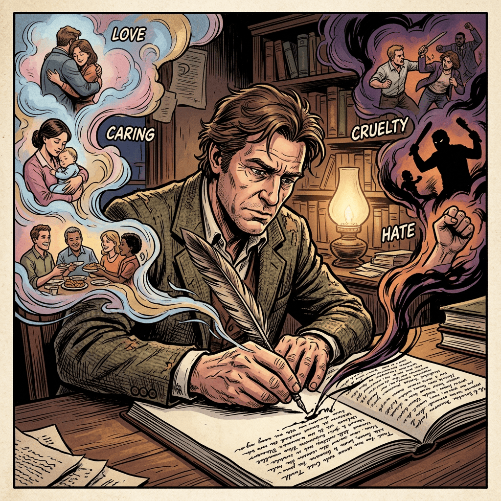 Author writing humanity’s story